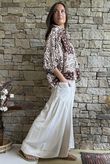 Yara Bandana Relaxed Blouse Chocolate